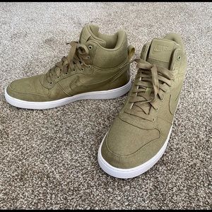 Nike Olive Green High-Tops (Size 11.5)